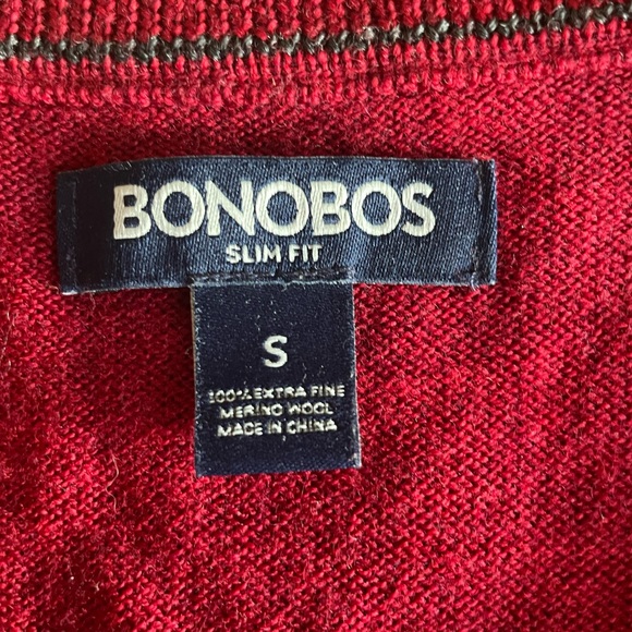 Bonobos 100% Extra Fine Merino Wool Sweater - Small - Picture 3 of 3
